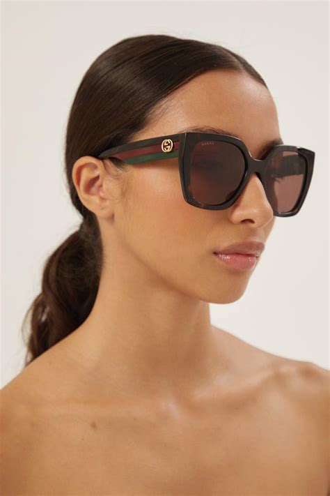 gucci havana sunglasses gilt.com|Gucci overzi sunglasses.